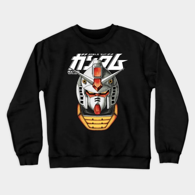 gundam rx 78 Crewneck Sweatshirt by opoyostudio